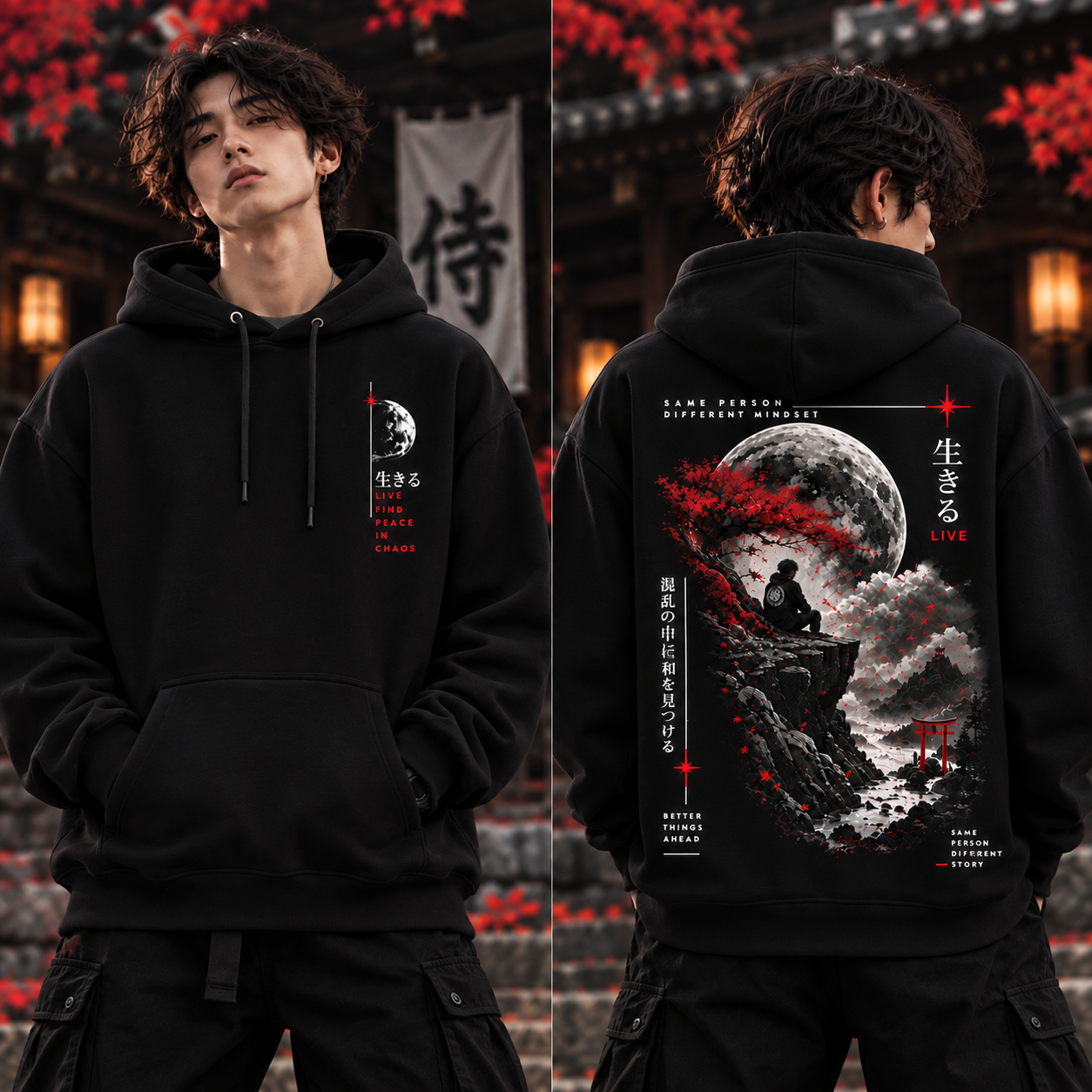 [FIND PEACE IN CHAOS] PREMIUM EXCLUSIVE HOODIE
